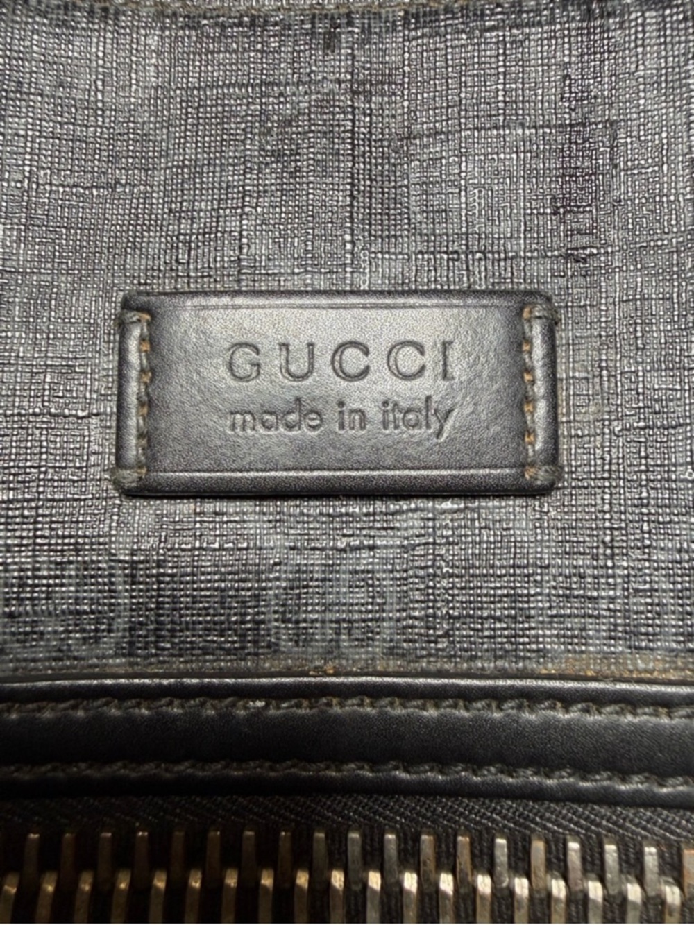 Gucci Black Monogram Messenger Bag with Red/Blue Strap - Picture 2 of 15